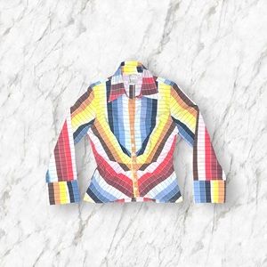 Vintage Finley Womens Button Up | Y2K | Small | Multicolored